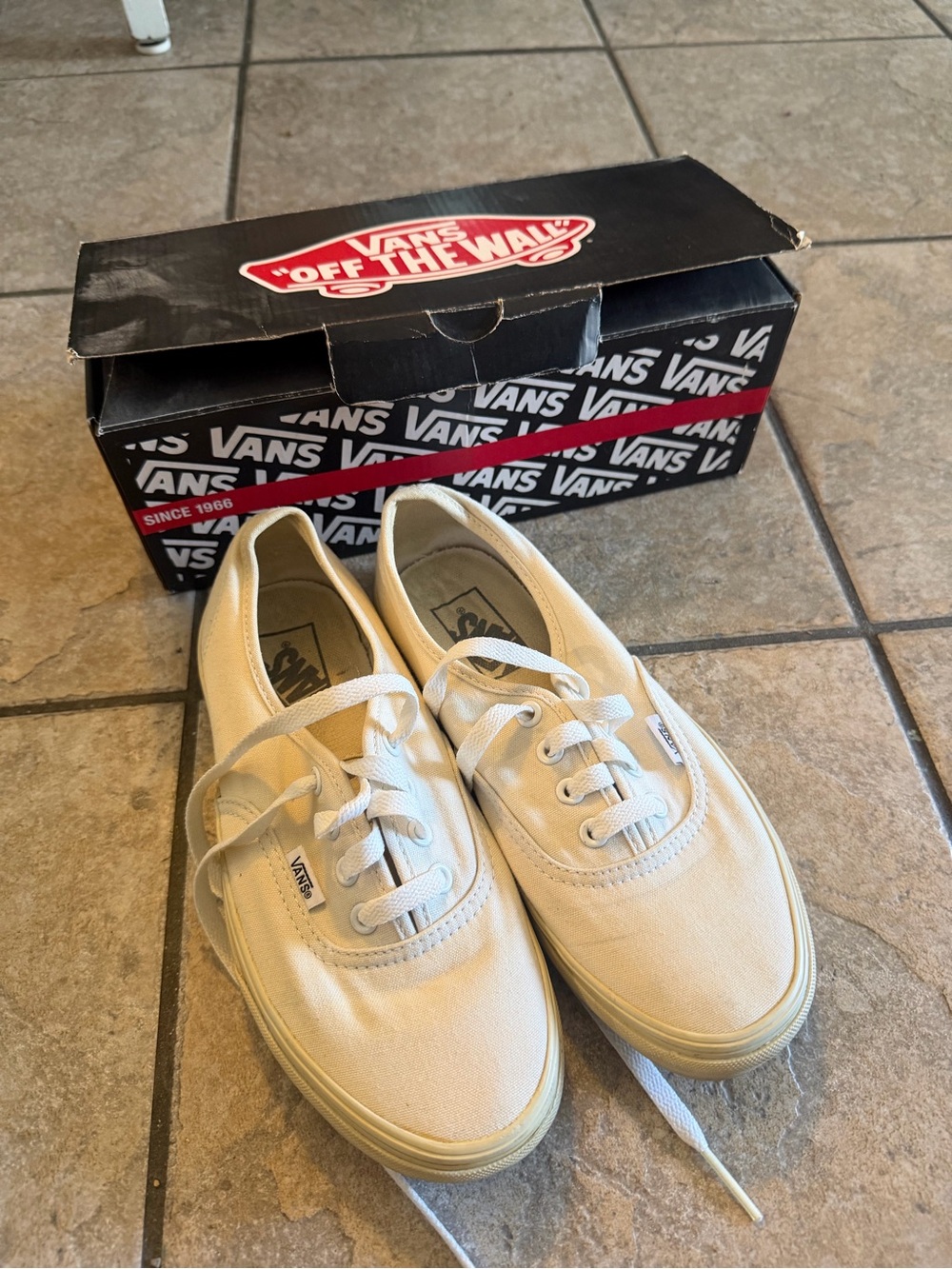 Vans Classic Canvas Sneakers in Off-White